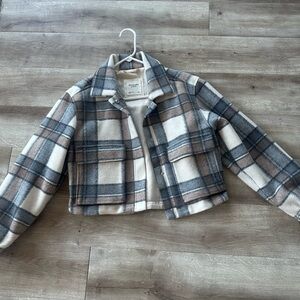 Abercrombie & Fitch Cream and Tan Jacket